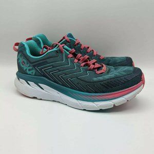 Hoka One One W Clifton 4 Wild Shoes Teal Blue Cora